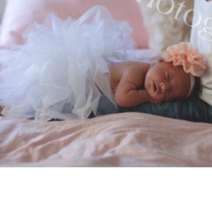 Newborn tutu and headband photo prop